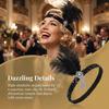 1920s Women's Feather Headband Sequin Girls Hair Hoop Feather Headdress  Carnival Events