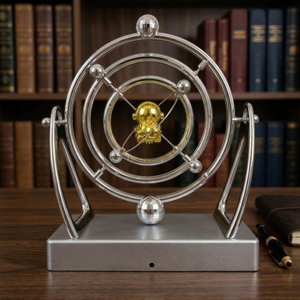 Magnetic Balance Celestial Orbit Pendulum Battery Powered Art Desk Decor  Teachers Gift