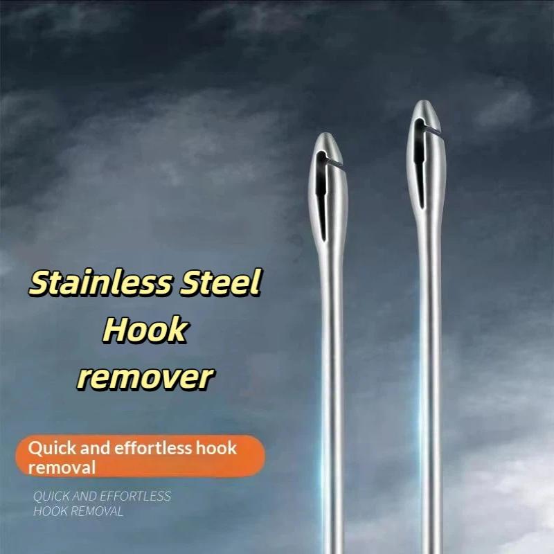 Stainless Steel Hook Remover Deep Throat Fishing Hook Remover Multi-Functional Hook Unloader