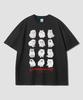 Geulaenpini Night Cat Club Oversized Short Sleeve T-Shirt - Black