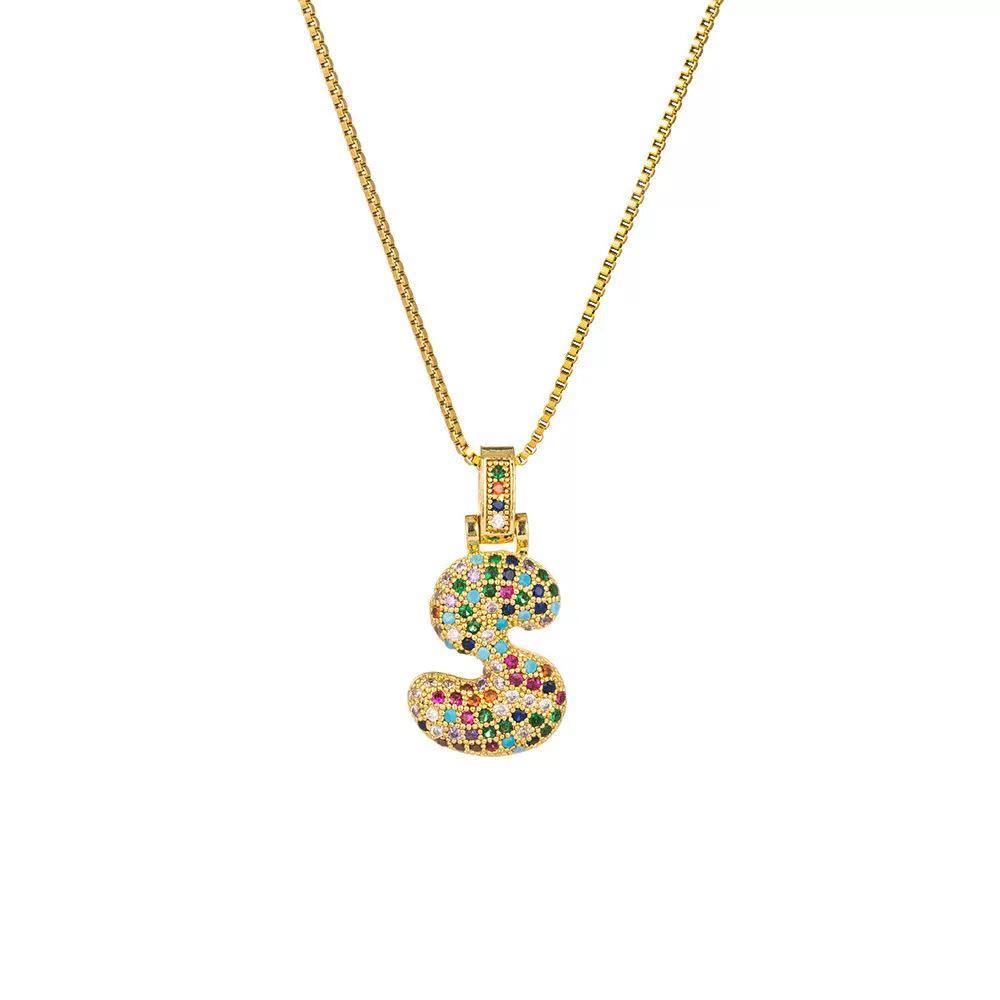 European Initial Pendant Necklace: Retro Hip Hop Trend Jewelry for Women