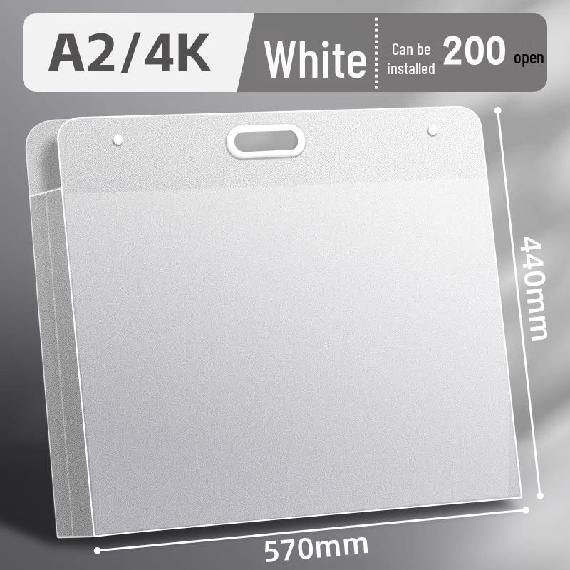 Art Portfolio Album: A3/A2/8K/4K Insert Type with 8 Storage Pockets for Children's Artwork