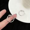Guochao Hong Kong Style Ins Cold Wind Stud Earrings Circle Earrings Knotted Circle Earrings Niche Design Versatile Earrings Women