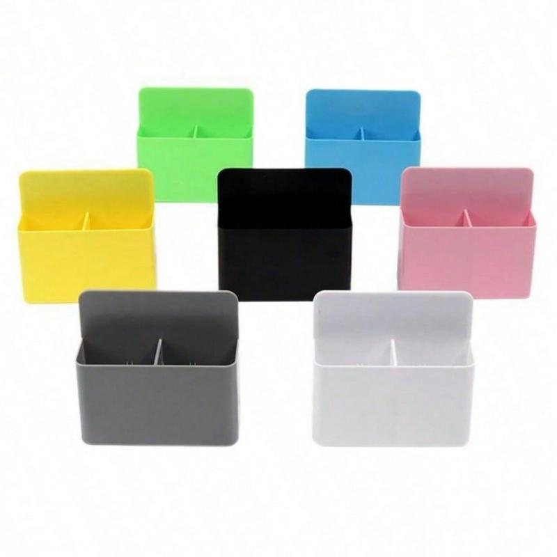 1pc Magnetic Dry Erase Whiteboard Marker Storage Rack, Writing Board Chalk Storage Box, Locker Storage Device