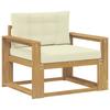 Outdoor Middle Sofa Polyester White