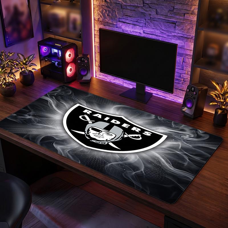 Las Vegas Raiders Pattern Mousepad Anti?Slip Rubber Desk Pad For Gaming Working Desktop Decoration