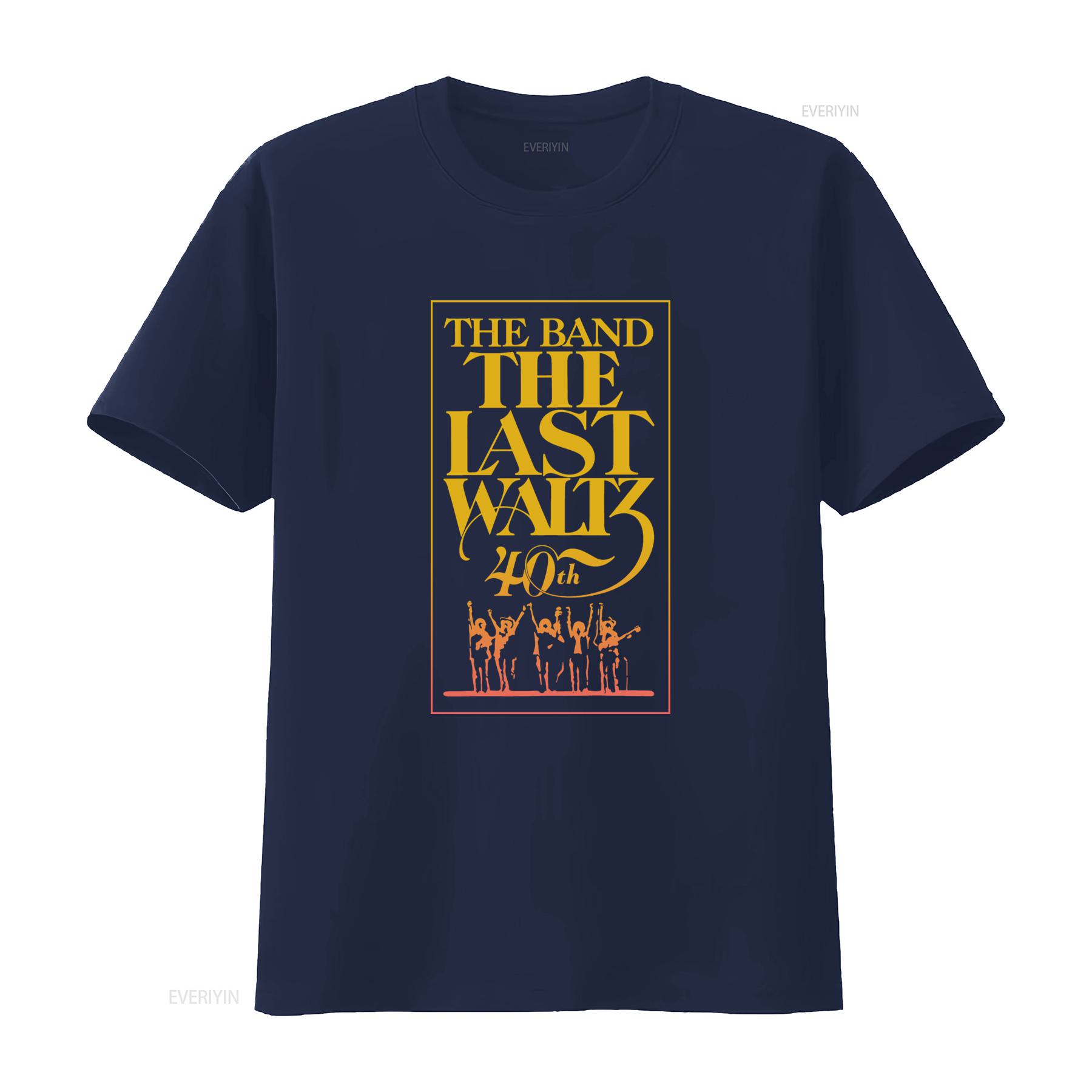 ZheXiong TEE The Band Last Waltz 40ste Verjaardag T-shirt Rockconcert Tribute vintage Gewassen heren Comfortabel Top Voor Dagelijkse Slijtage L