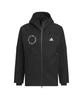 adidas Regular Fit Bonded Fleece Hooded Track Top Standard.1 Triple-Layer Full-Zip KWY05-JH1031 (Black/LL/Men's)