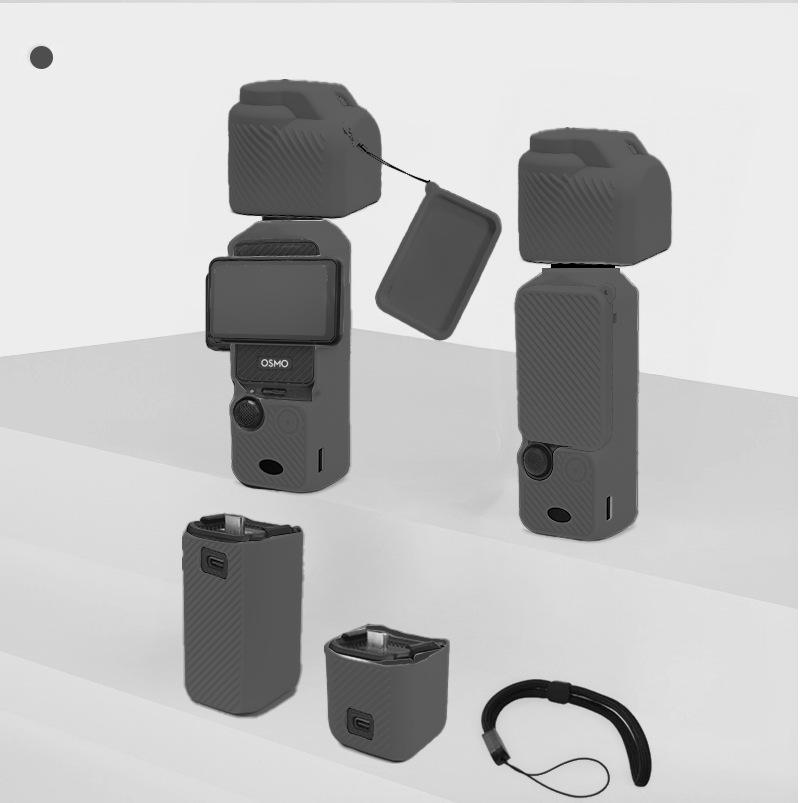 DJI Pocket 3 Protective Silicone Case - Anti-Scratch & Anti-Drop for Action Camera Accessories