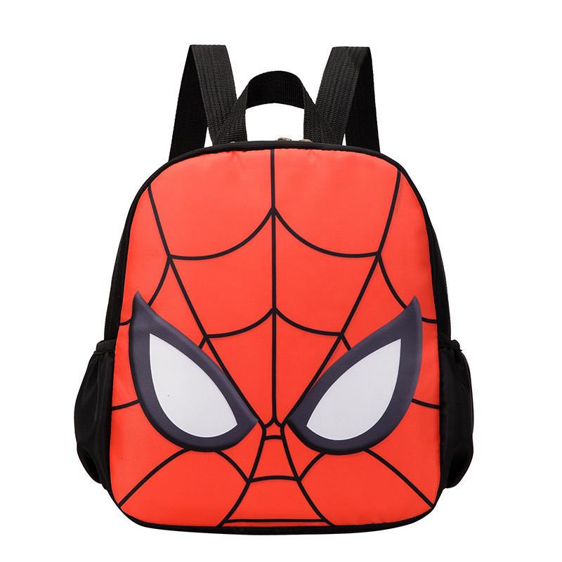 Cute Cartoon Animal Prints Preschool Backpack For Toddlers With Comfortable Straps Black Spiderman