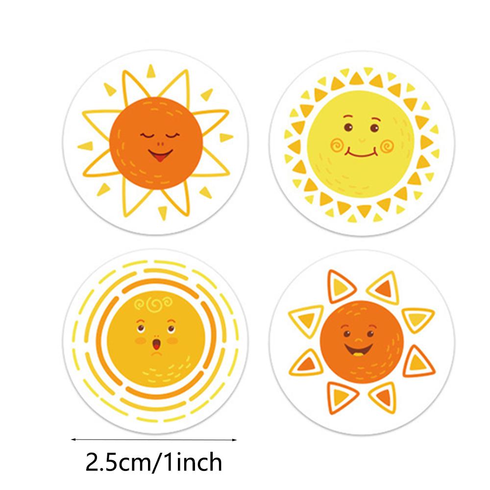 100-500 Stück Erstklassig 8 Premium-Qualität Stile Premium-Qualität Rund Cartoon Premium-Qualität Sonne Premium-Qualität Lächeln Jugendliche Spitzenklasse