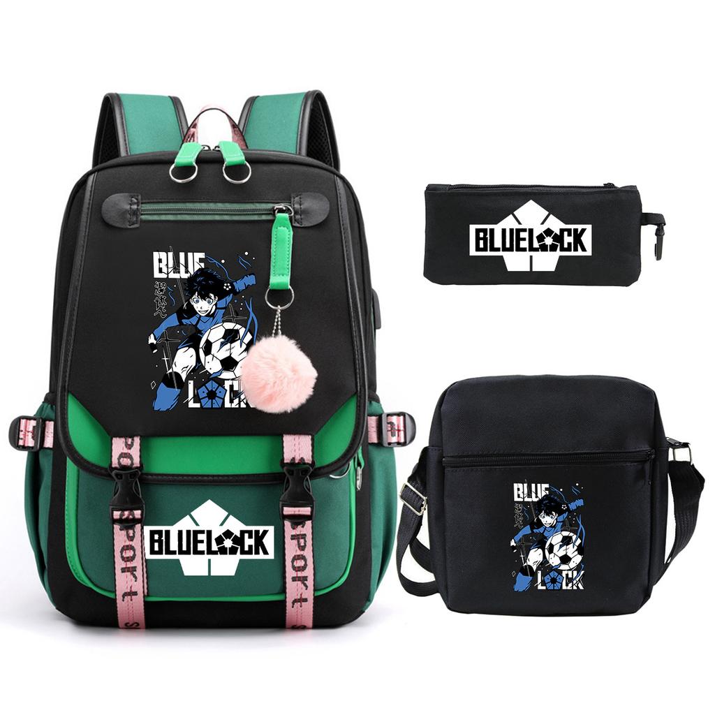 Peripheral Printing Children'S Backpack Set Leisure Student Schoolbag Pencil Bag Shoulder Bag