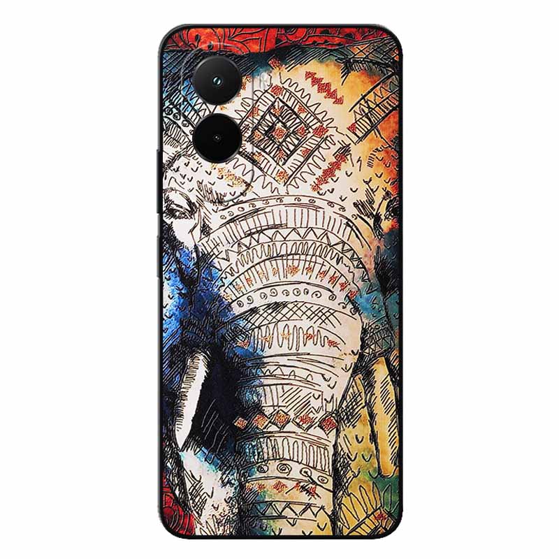3D Relief Embossed Retro For Poco M7 4G Case Soft Silicone Back Cover For Xiaomi PocoM7 4G 3D TPU Relief Funda Poco M7  M7 4G 3D