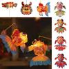 Cartoon Koi Chinese New Year Lantern Kit with Light Dancing Dragon New Year Lantern Photo Props Handheld Lucky Charm Light