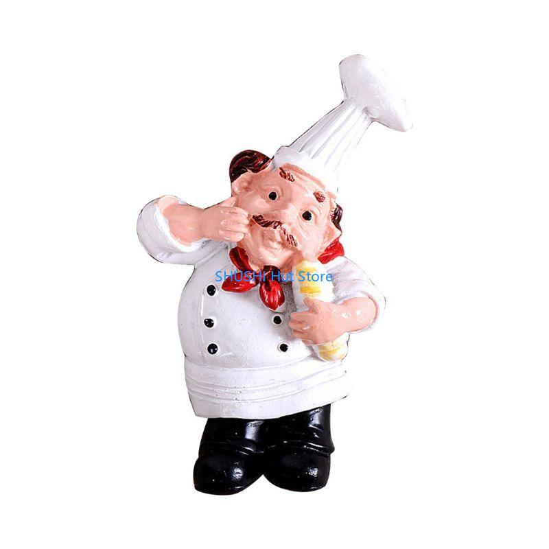 

Resin Chef Cook Bread Refrigerator Magnet Fridge Home Kitchen Decoration Acce D57B