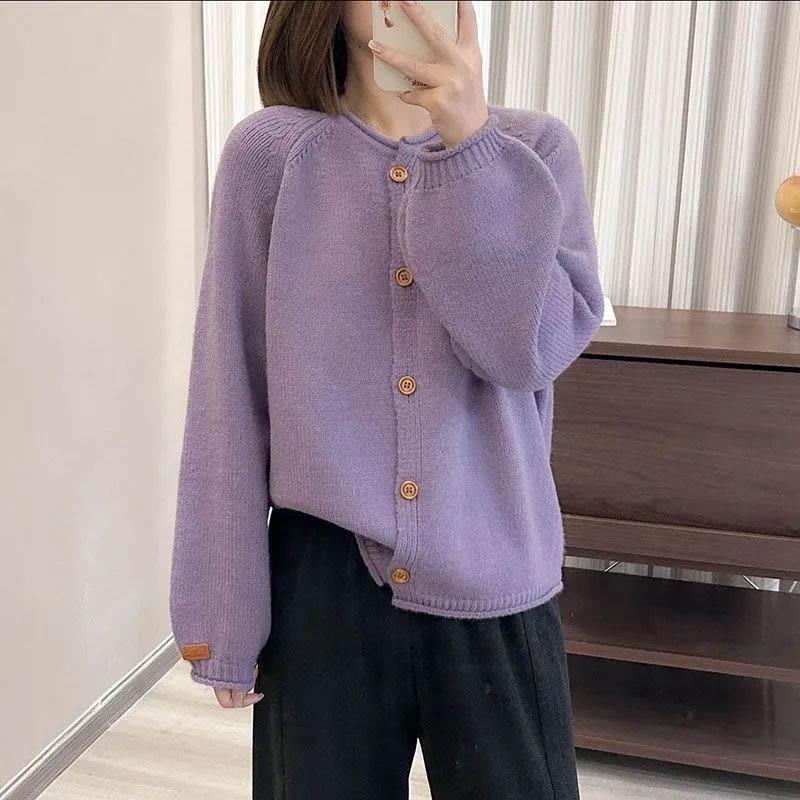 Sweaters Coat Cardigan for Women Loose Long Sleeve Knit Cardigan Sweaters Jacket