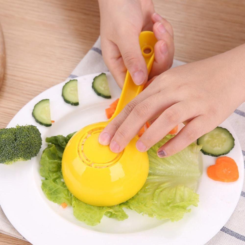DIY Plastic Tableware Half Round Dinnerware Kitchen Utensil Rice Scooper Soup Spoons Sushi Mold