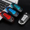 TPU Leather Car Flip Key Cover Case Bag Holder Keychain for Ford Fusion Fiesta Escort Mondeo Everest Ranger