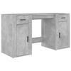 VidaXL Bureau avec armoire gris béton bois d'ingénierie 3185435