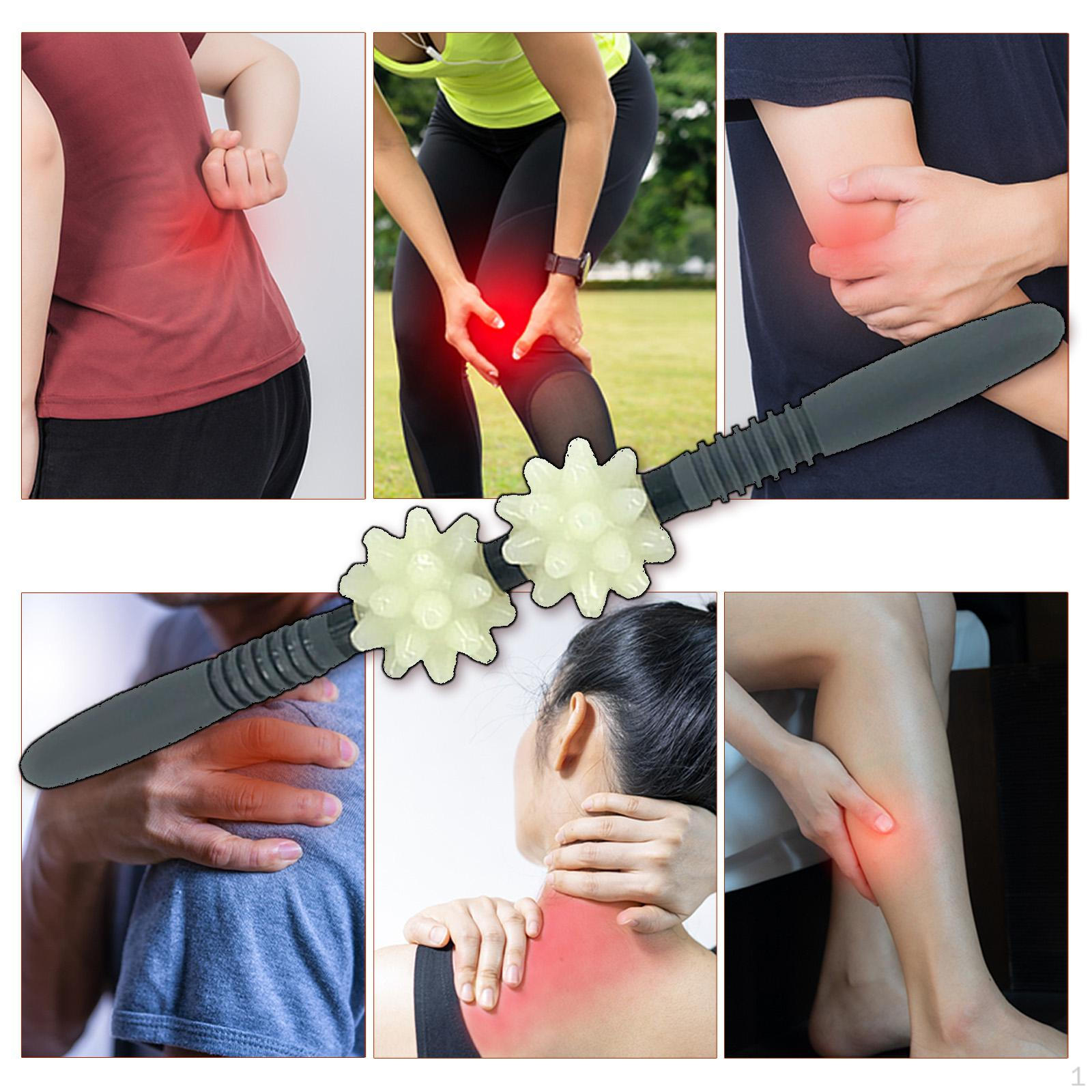 

Массажный роликовый PU Stick 2 Point Muscle для всего тела для бедра белый