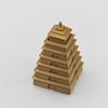 3D Foldable Rotating Pagoda: Children's Decompression Toy & Cultural Architecture Model