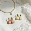 Spring French Retro Double-Sided Enamel Earrings - Versatile, Simple, and Stylish