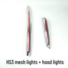 Hongqi HS3 PHEV Model 23-25 U-Shaped Light Dragon Whisker Luminous Car Logo Streamer Fender Light.