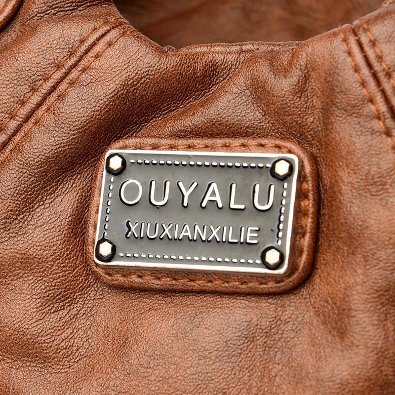 Vintage Hobo-Tasche aus Leder für Damen, Schultertasche mit großem Fassungsvermögen und verstellbarem Riemen, Damentaschen, Damen Leder Umhängetaschen