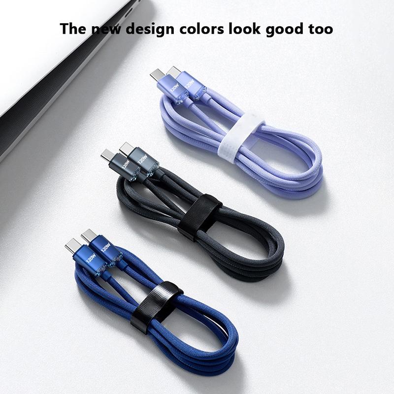 120W Kabel USB C na USB C pro iPhone 15 Pro Max Xiaomi 13 OnePlus Poco Oppo PD Rychlé Nabíjení Datový Kabel USB-C 0,25M 1M 1,5M 2M