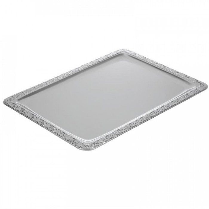 Plateau de service - aps - gn 1/1 - acier inoxydable - 53 x 32,5 cm - rectangulaire