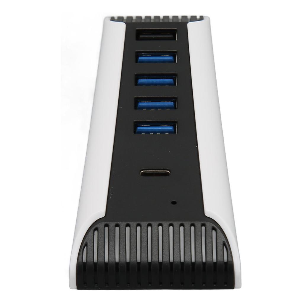 5 Port USB High Speed Expansion Hub 4x USB 2.0 1x USB Fast Charging Port 1x USB C Plug and Play USB Hub for PS5