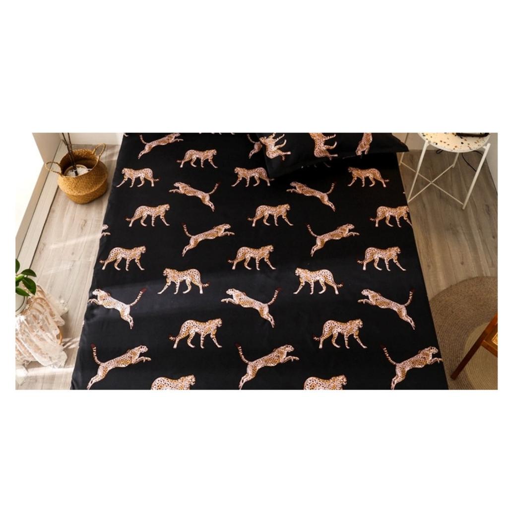 Printed Bedroom Home Hotel Light Beige Soft and Comfortable Bed Sheet