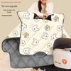 Electric Bicycle Winter Windproof Quilt and Motorcycle Windshield Cover - Plush, Thickened, and Waterproof.