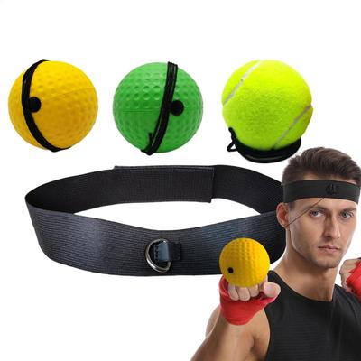 Boxning Snabbboll Huvudmonterad PU Slagboll MMA San da Träning Hand-Öga Reaktion Hemma Sandpåse Fitness Boxningsutrustning