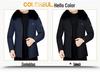 Men's Detachable Hat Cotton Winter Jacket – Thickened Warm Outerwear for Autumn/Winter