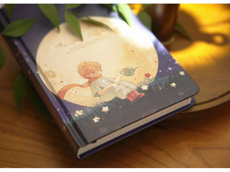 Dziennik z ilustracjami Małego Księcia: Urocze i Wykwintne dla Dziewczynek