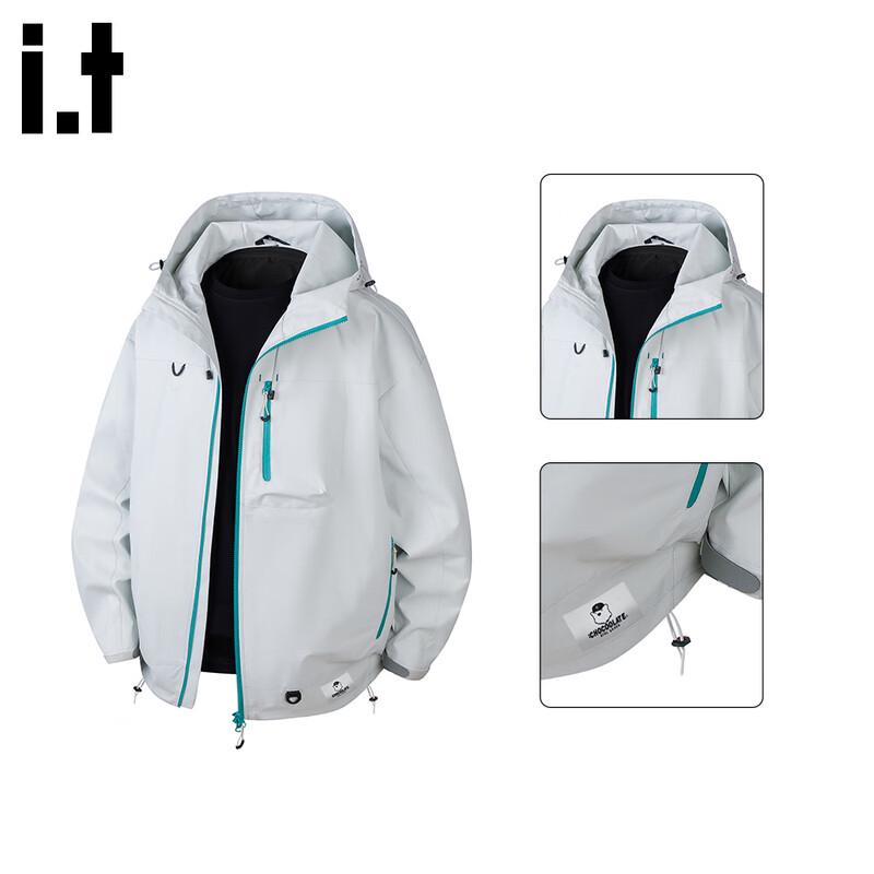 

CHOCOOLATEit Men s Hooded Outdoor Windbreaker L