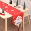 Merry Christmas Table Runner Dining Table Decoration Double Layer Tablecloth