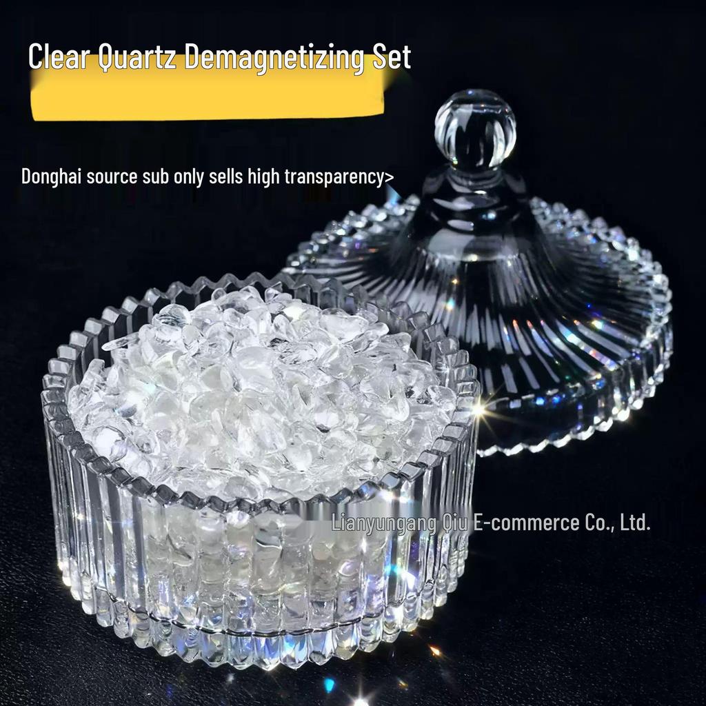 Demagnetizing Stone & Bowl Crystal Purification Set for Bracelets & Displays