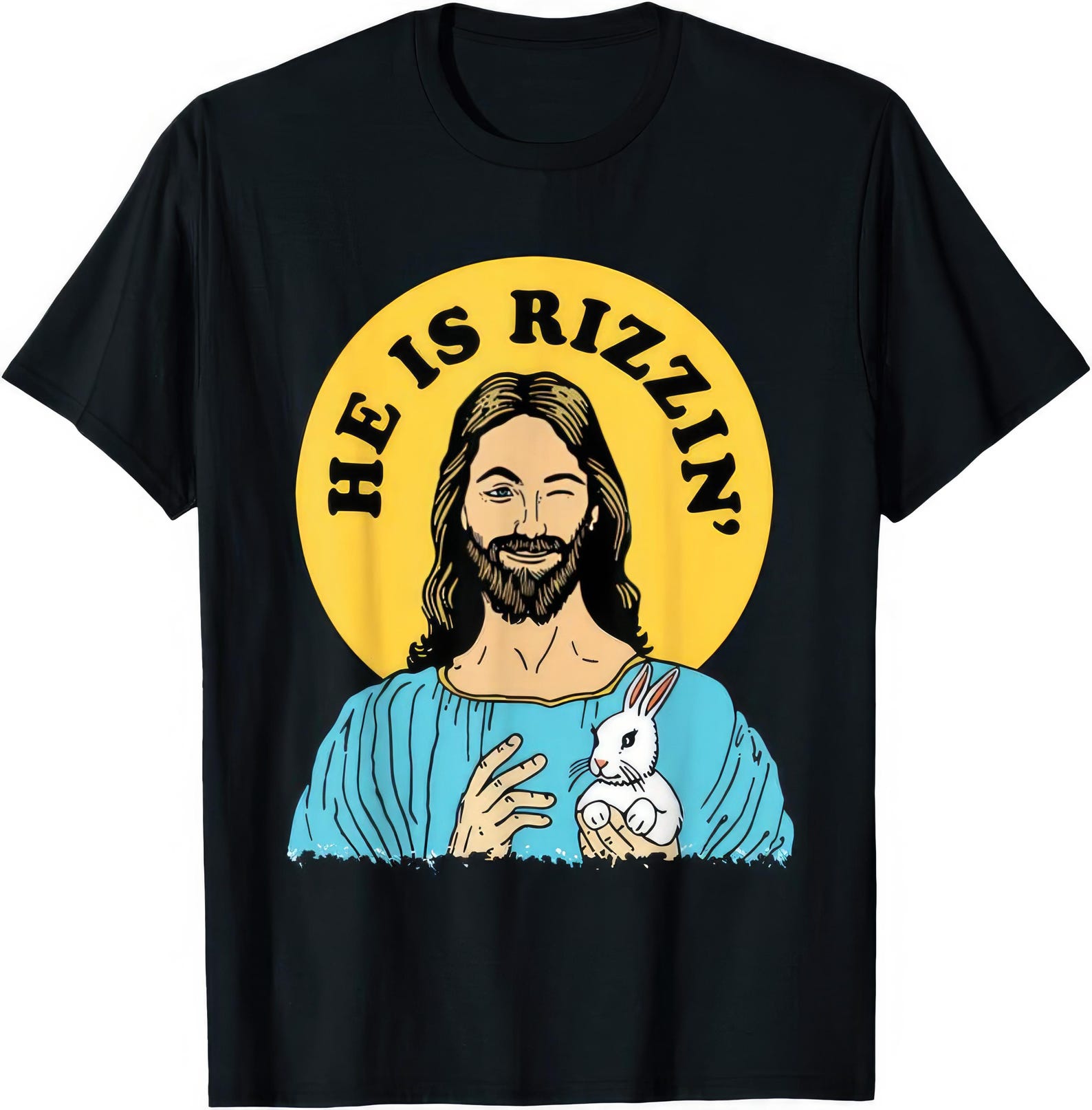 He Is Rizzin Jesus T shirt M