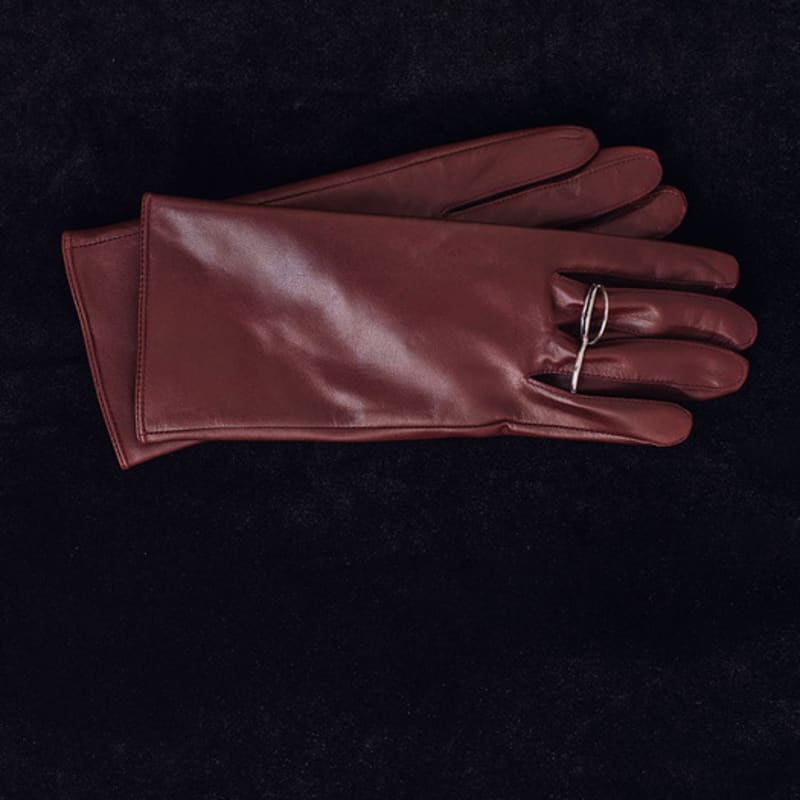 Ae LAMB SKIN GLOVES [WINE BROWN]