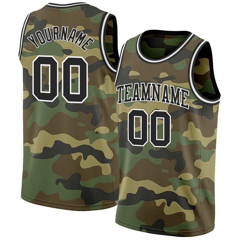 Canotta Basket Mimetica Personalizzata con Nome Uomo Bambini Estate 2025 Gilet Sportivo Magliette a Rete Senza Maniche Squadra Basket Camouflage