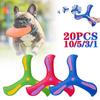 1-20 ADET Köpek Evcil Hayvan Disk Oyuncakları Açık Hava Üçgen Bumerang Oyuncakları Uçan Disk Aile Evcil Hayvanı İnteraktif Eğlence Spor Oyunları