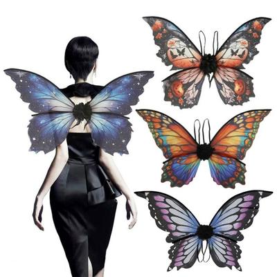 Schmetterlingsfeenflügel für erwachsene Frauen Elfenprinzessin Verkleidungskostüm Engel Cosplay Accessoire für Halloweenpartys Bühnenauftritte
