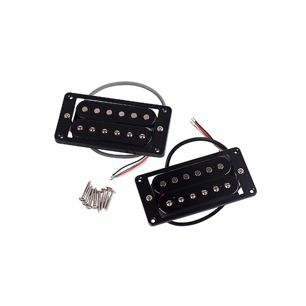 1 Pair Pickup Humbucker Bridge Neck Set Double Coil Pickups 5-core Wire