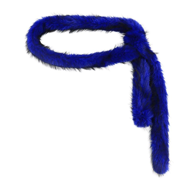 Unisex Winter Schal Hiphop Simulationsfell Taille Straße Lang Fell Taillenband Vintage Gürtel Taillen Accessoires Tanz Länge 180cm