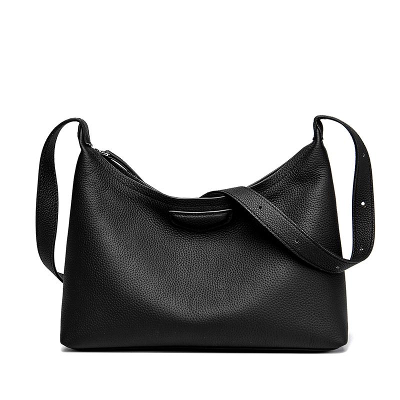 Genuine Leather Bag for Women Shoulder Crossbody Bag Soft Cow Leather Large Capacity Messenger Bag