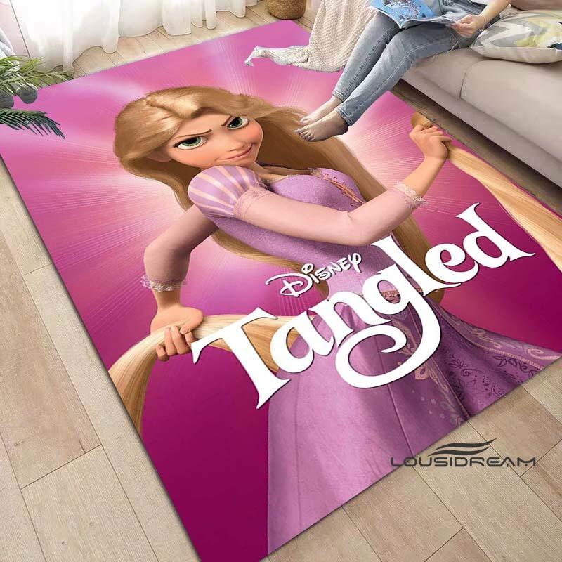 Disne Movie Tangled Rapunzel Princess Area Rug,Carpet for Home Living Room Bedroom Sofa Doormat Kitchen Decor Non-slip Floor Mat
