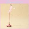 Interactive Cat Wand Toy With Feather And Steel Wire For Active Play Sessions