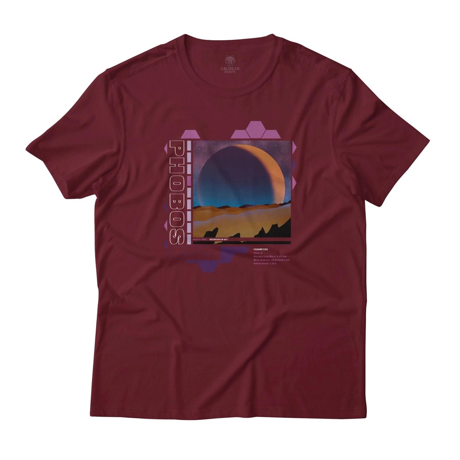 

Phobos Mars Moon Art Aesthetic Graphic T-T-Shirt Lightweight Cotton XL